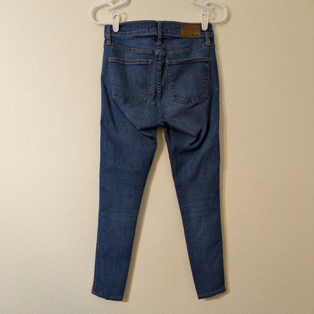 Madewell Women's 9" High-Rise Skinny Jeans Blue Dark Wash Stretch Denim Size‎ 26 - Picture 3 of 8
